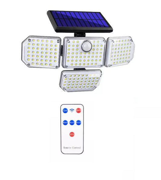 4 Head Solar Light with Remote