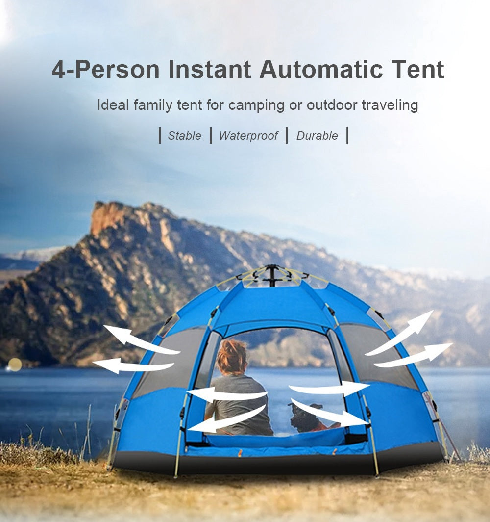 4-Person Automatic Instant Cabin Camping Tent