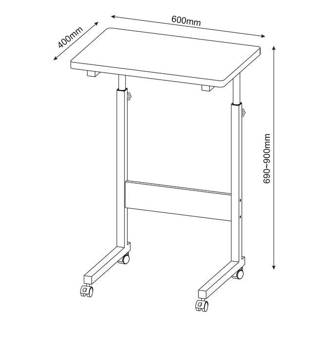 Adjustable Mobile Workstation, Laptop/PC Desk