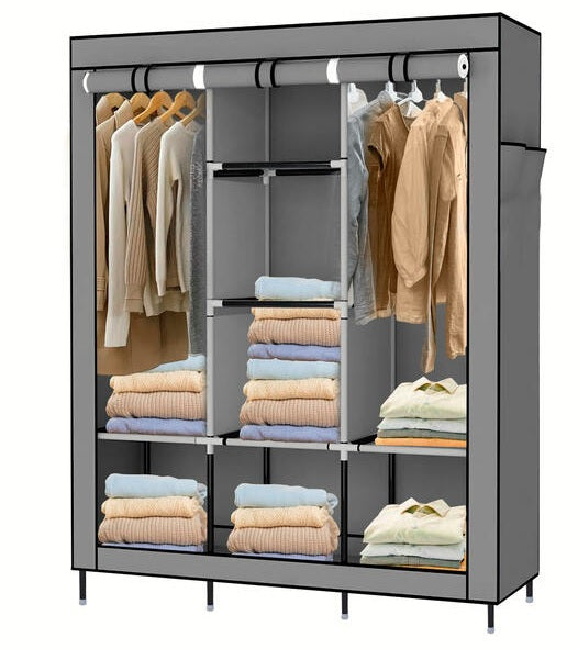 Non-Woven Fabric Closet Wardrobe, 125CM Length