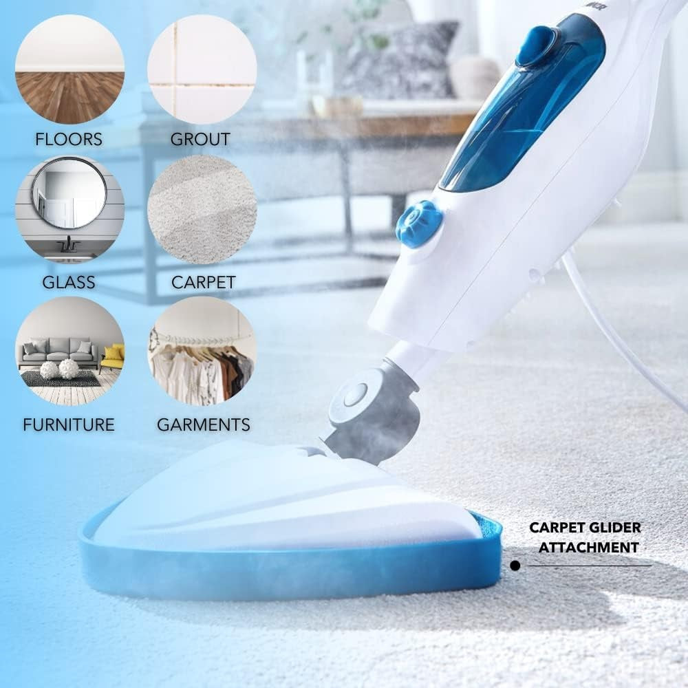 Cleanica360 Steam Mop Multi Surface Steam Cleaner with Detachable Handheld Unit