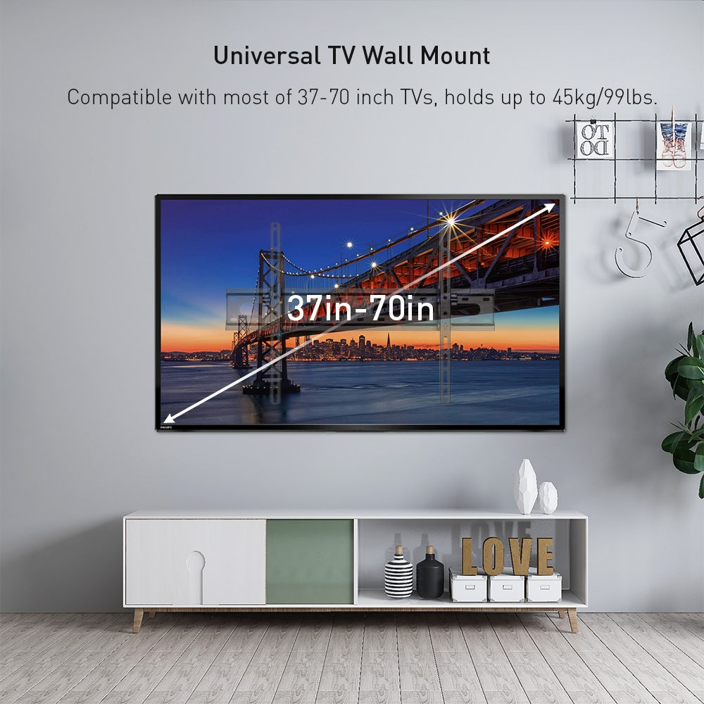 Tilt Wall Mount For 37" to 70" TVs