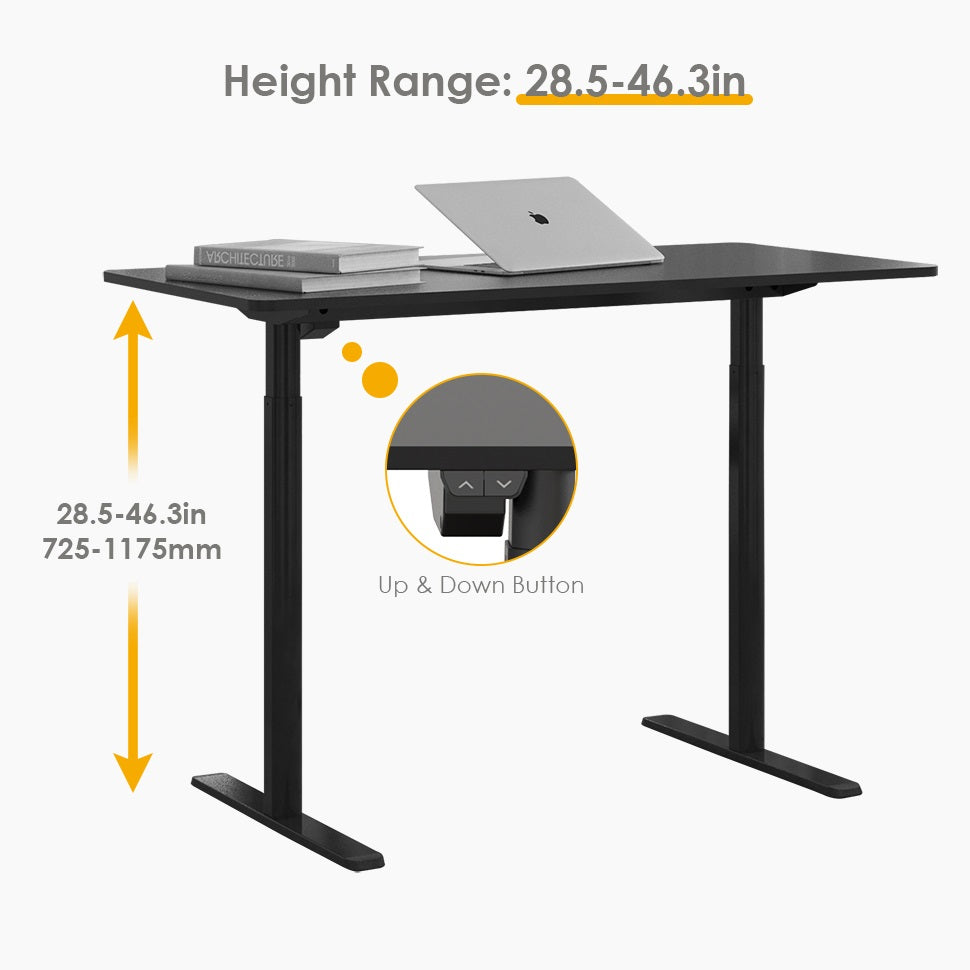 Height Adjustable Electric Stand Up Desk 47.2" x 23.6"