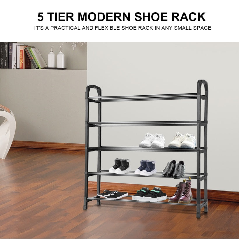 5 Tier Modern Design, Durable Shoe Shelf Storage 20 Pairs