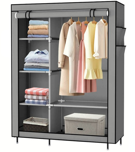 Non-Woven Fabric Closet Wardrobe, 105CM Length