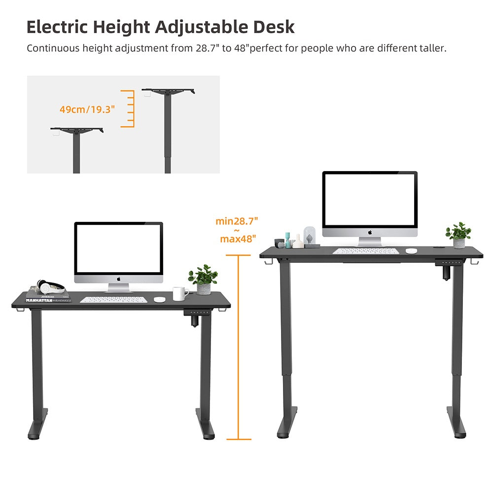 Ergonomic Electric Adjustable Height Desk With Table Top