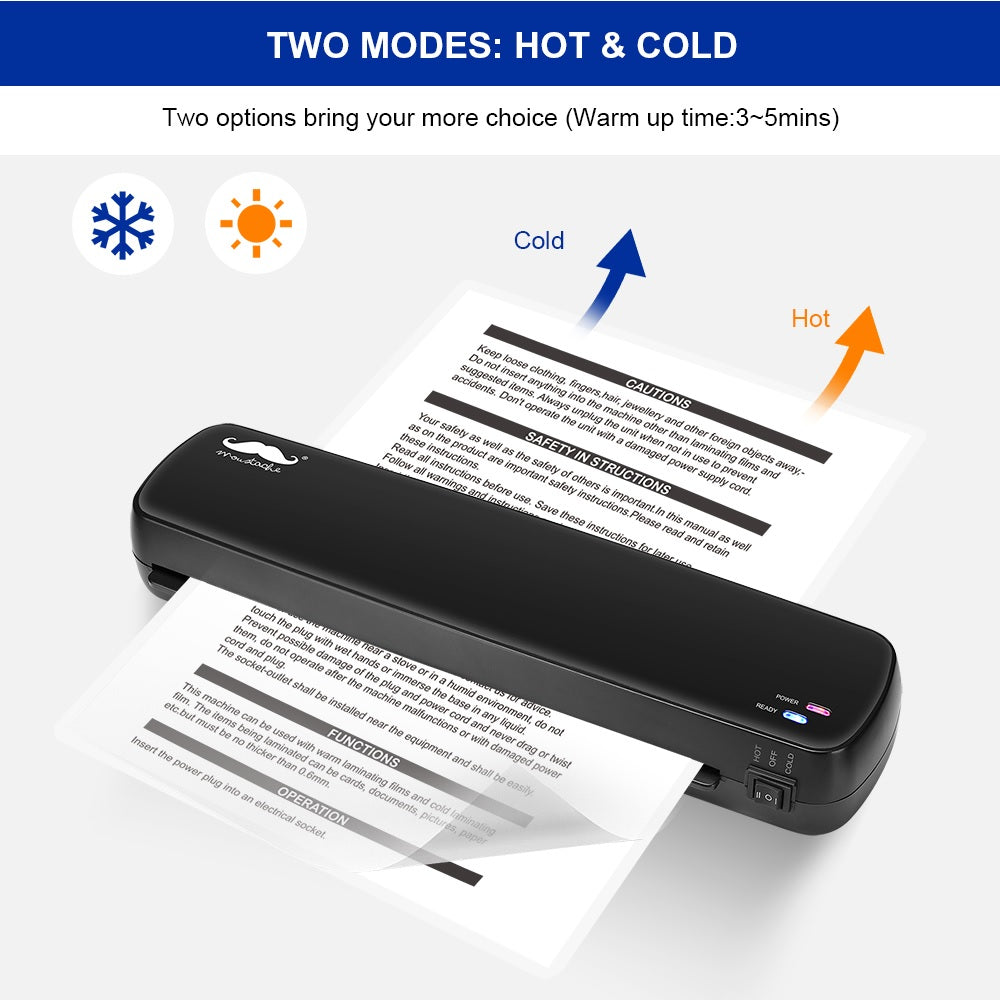 9" Hot and Cold Mode Thermal Laminator