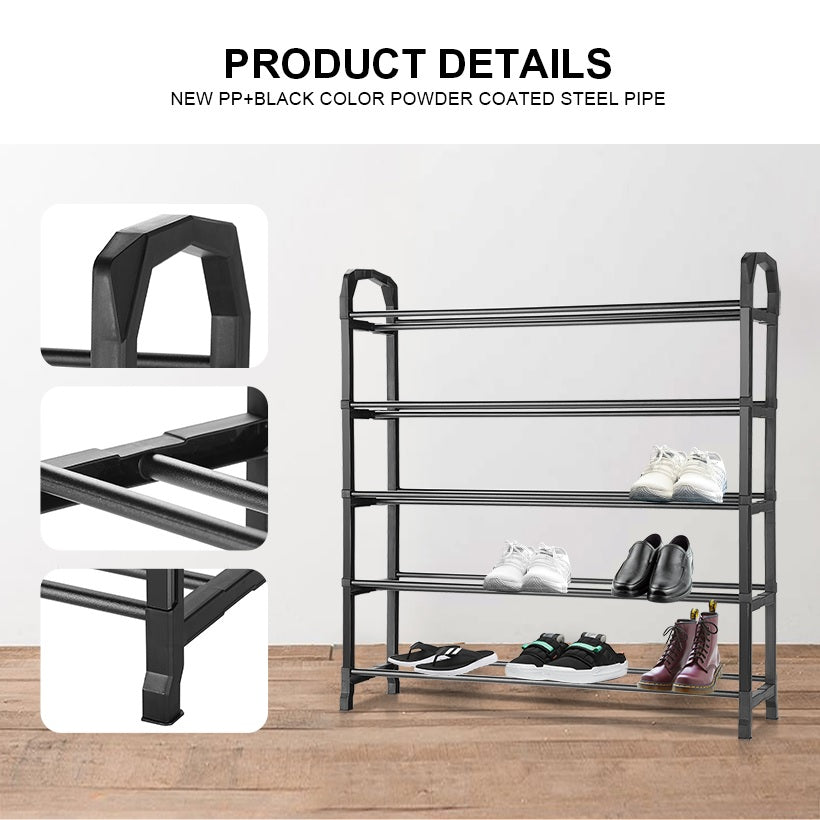 5 Tier Modern Design, Durable Shoe Shelf Storage 20 Pairs