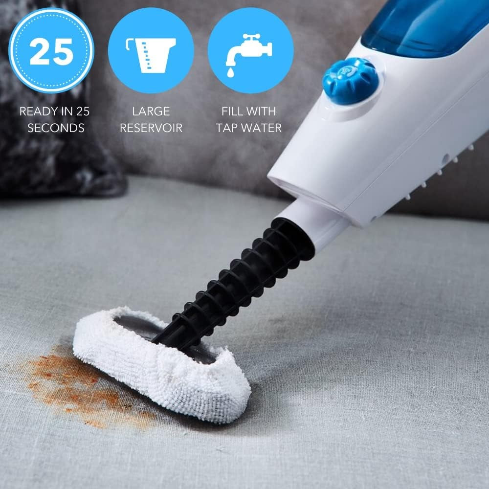 Cleanica360 Steam Mop Multi Surface Steam Cleaner with Detachable Handheld Unit