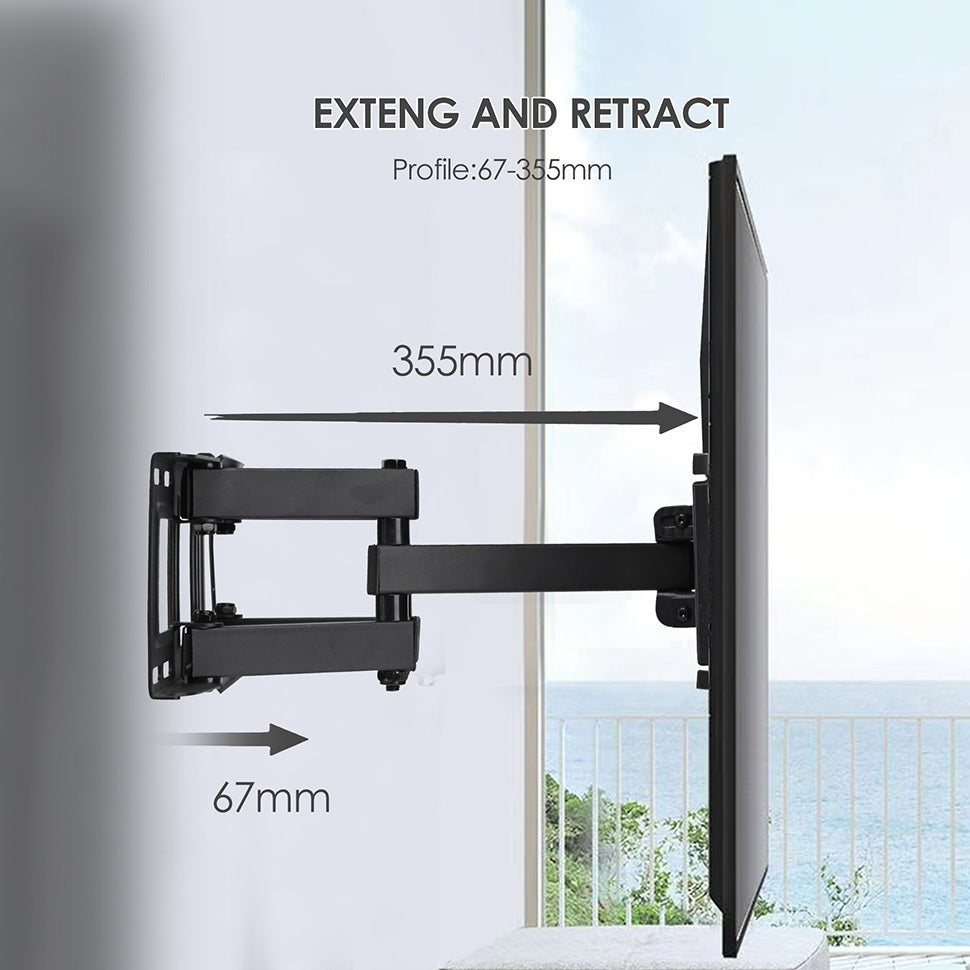 Full Motion(Tilt, Swivel & Rotate) TV Wall Mount for 26" to 55" TVs (Holds up to 88lbs)