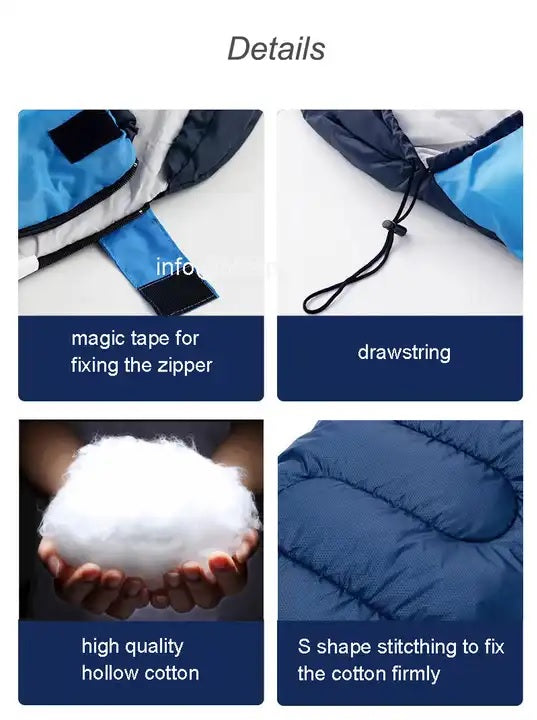 Lightweight 3-Season Sleeping Bag for Camping Hiking Traveling