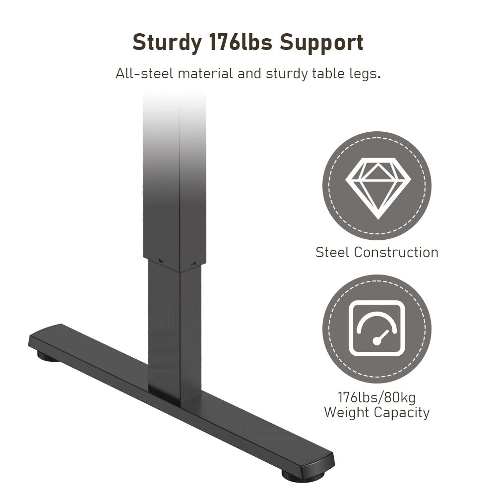 Height Adjustable Electric Stand Up Desk 47.2" x 23.6"