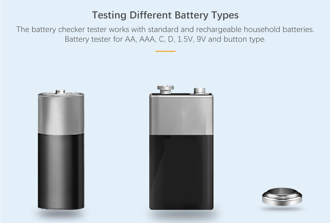 Digital Battery AA/AAA/C/D/9V/1.5V Button Cell/Small Batteries