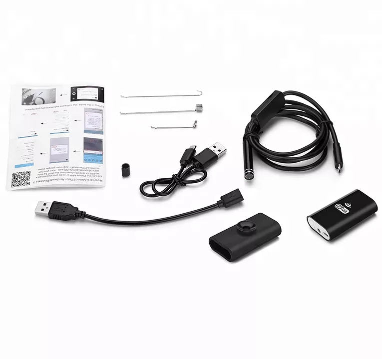 8MM 1200P Endoscope Borescope Wireless Inspection Camera 5M Length-Android, IOS