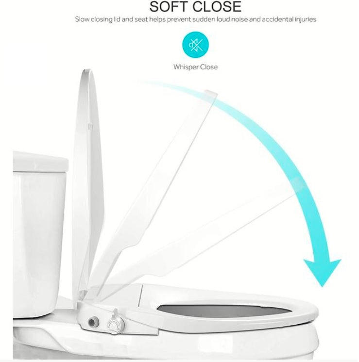 Bidet Toilet Seat, Self Cleaning Dual Nozzles. Rear & Feminine Cleaning