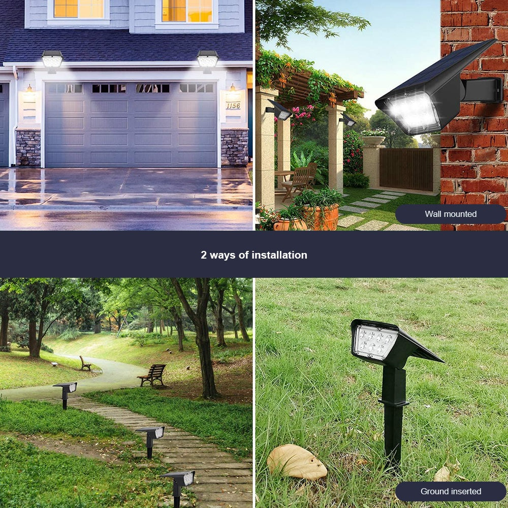 High Standard Waterproof IP65 Solar Landscape Light With 2 Modes