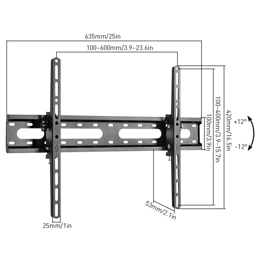 Tilt Wall Mount For 37" to 70" TVs