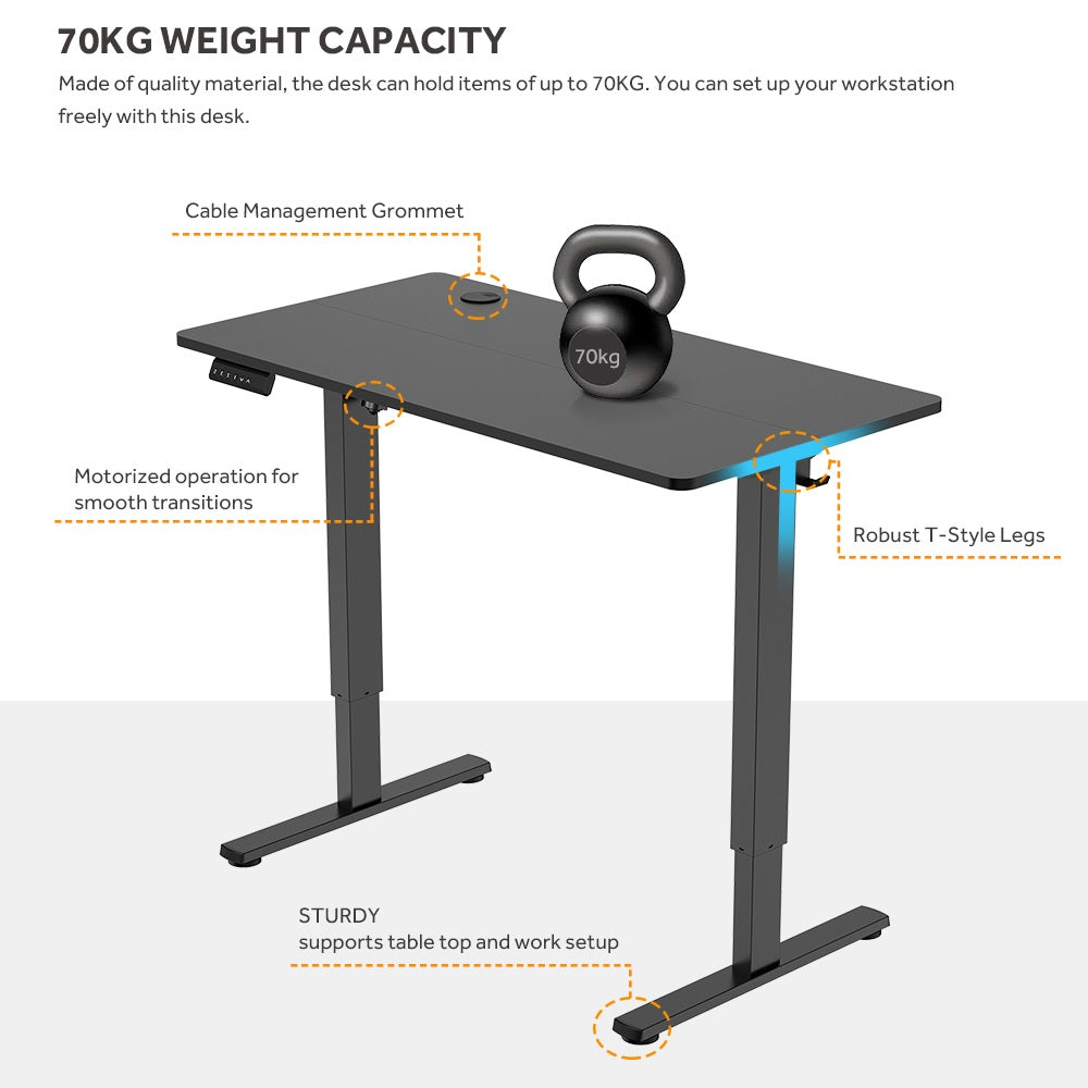 Ergonomic Electric Adjustable Height Desk With Table Top