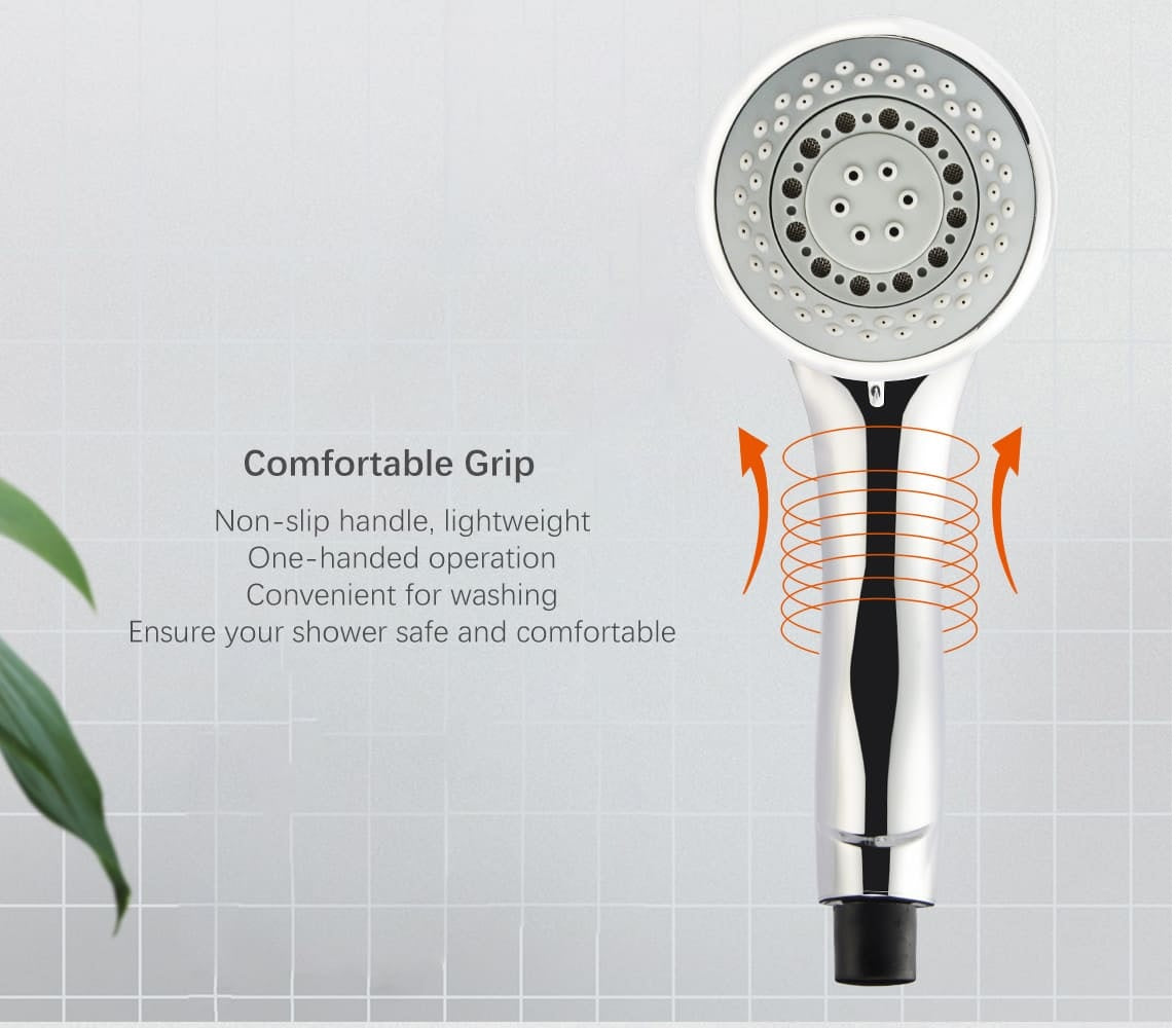 5 Function Handheld Shower Head Set with Multi-Directional Bracket High Pressure