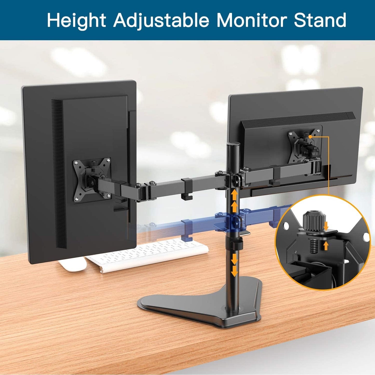 Dual Monitor Stand for 17" to 32" Monitors