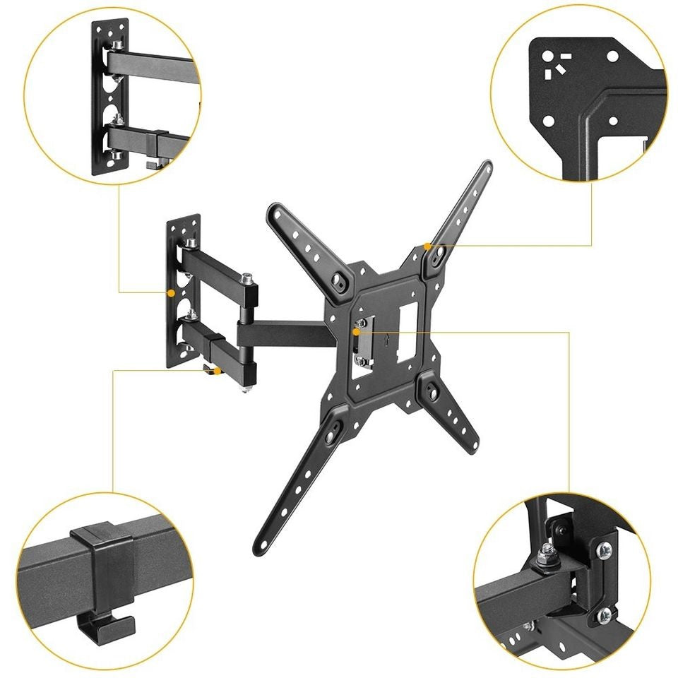 Full Motion(Tilt, Swivel & Rotate) TV Wall Mount for 23" to 55" TVs