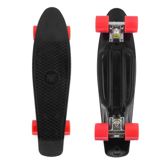 Retro 22'' Cruiser Skateboard Complete Deck Mini Plastic Skate Board