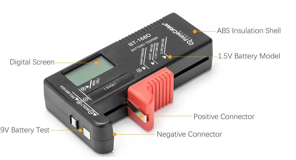 Digital Battery AA/AAA/C/D/9V/1.5V Button Cell/Small Batteries