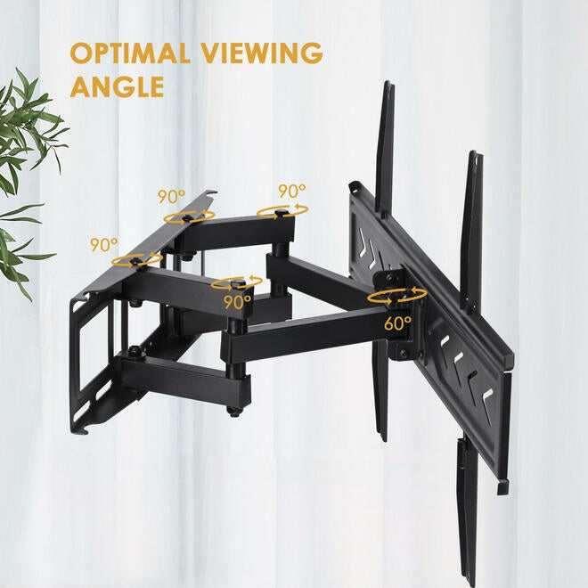 Full Motion(Tilt, Swivel & Rotate) TV Wall Mount For 37"-70" TVs Holds Up To 88lbs