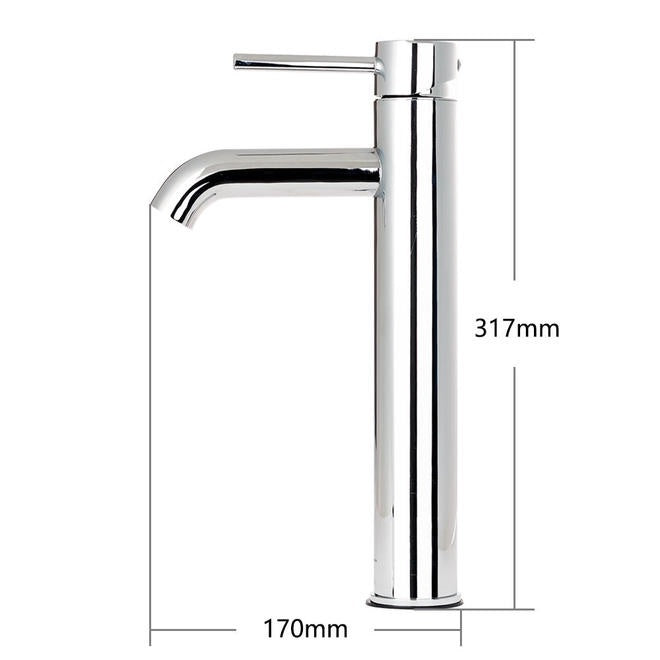 Nysha Single Handle Tall Body Bathroom Basin Faucet, Model M10