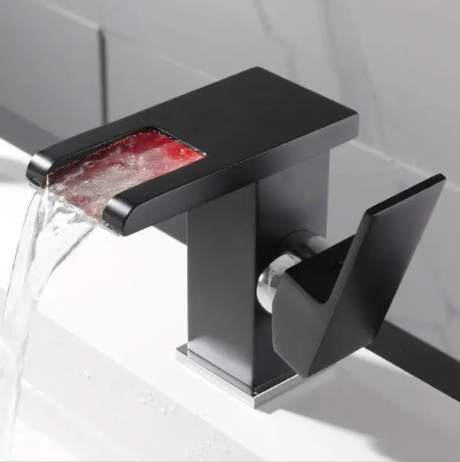 Nysha Modern Color Changing Bathroom Faucet, Model M3