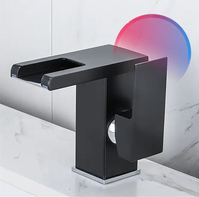 Nysha Modern Color Changing Bathroom Faucet, Model M3