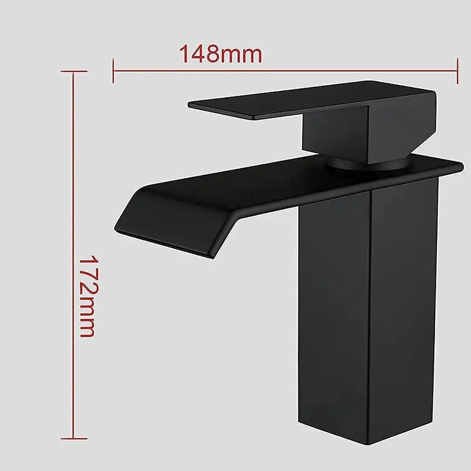 Nysha Modern Bathroom Waterfall Faucet, Model M5