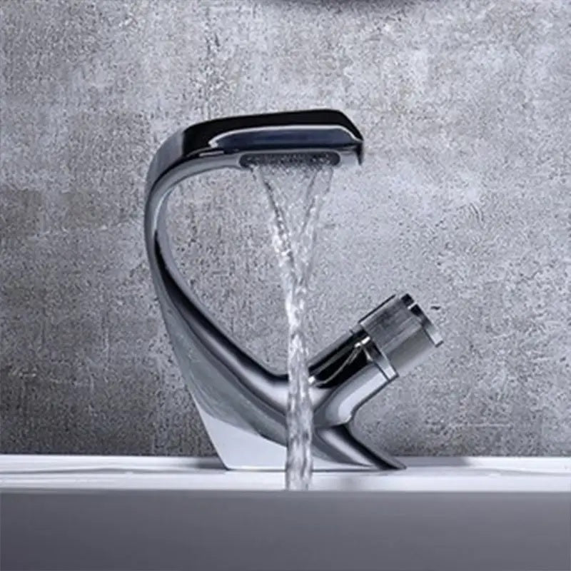 Nysha Curved Waterfall Bathroom Faucet, Model M4