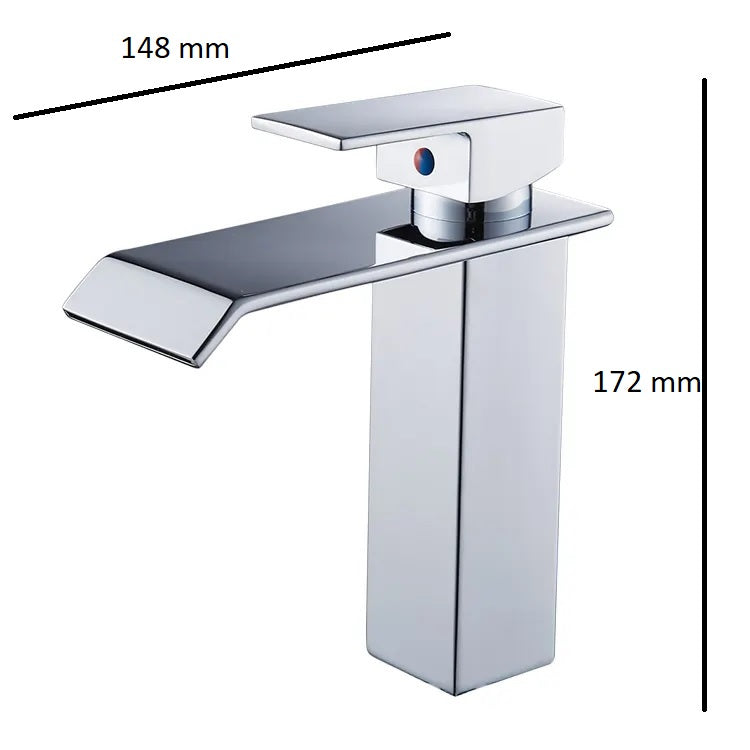 Nysha Modern Bathroom Waterfall Faucet, Model M5