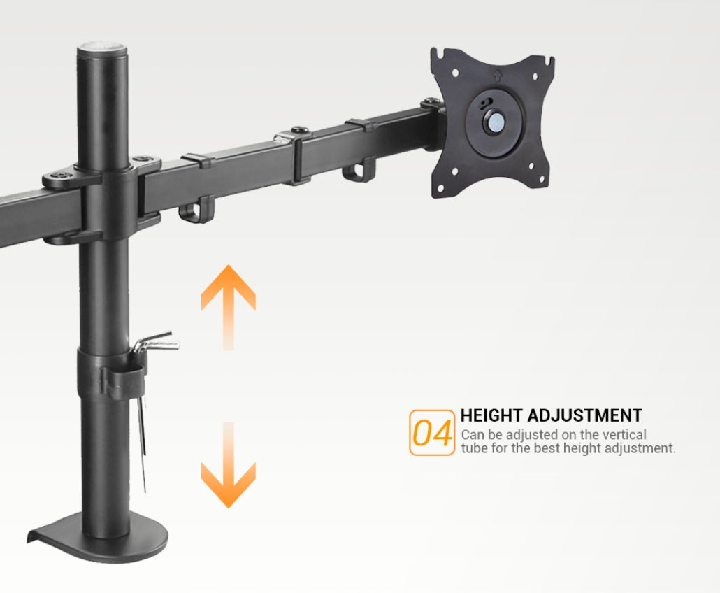 Dual Monitor Desk Mount Full Motion for 13"-27" Monitors