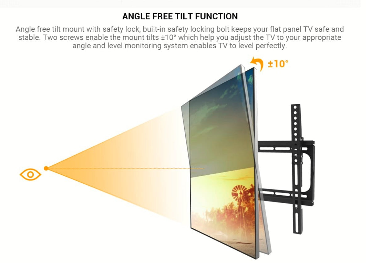 Tilt Wall Mount for 26" to 55" TVs