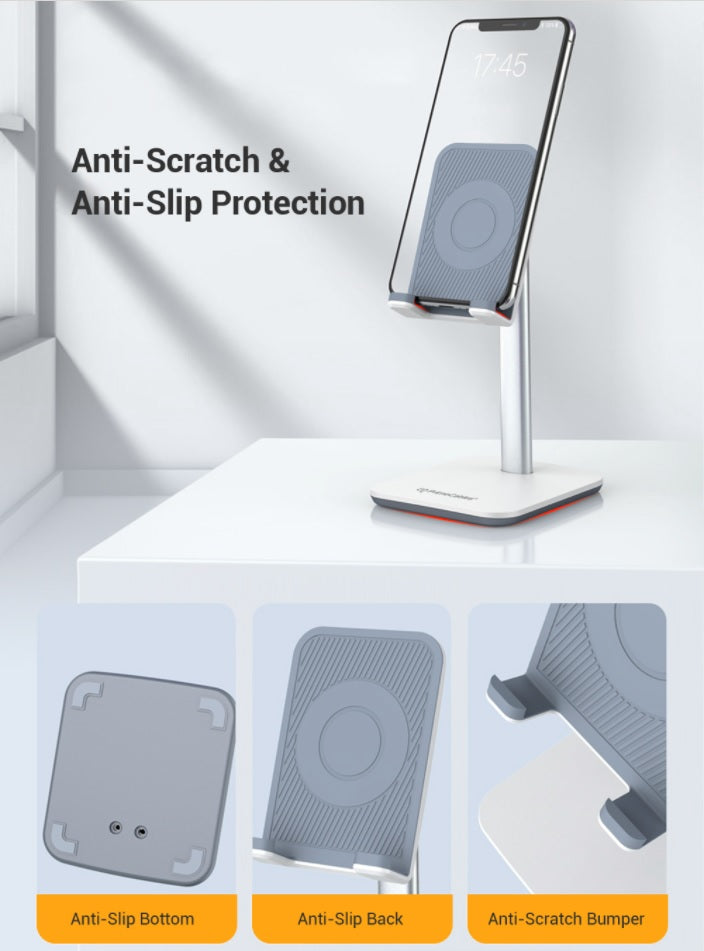 Universal Height Angle Adjustable Cellphone/Tablet Stand/Holder for 4.7"-10" Screens