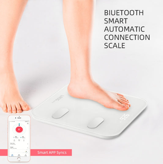 Bluetooth Smart Digital Bathroom Scale with Body Fat BMI