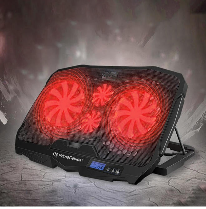 Portable Height Adjustable Laptop Cooler With LED Cooler Fans